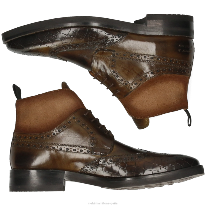 Jeff 34 hombres Melvin & Hamilton caqui JRT4106 botines