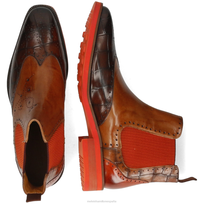 Jeff 35 hombres Melvin & Hamilton marrón JRT4124 botines