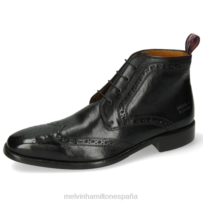 Jeff 7 hombres Melvin & Hamilton negro JRT4126 botines