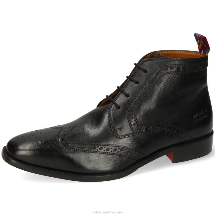 Jeff 7 hombres Melvin & Hamilton negro JRT46 botines