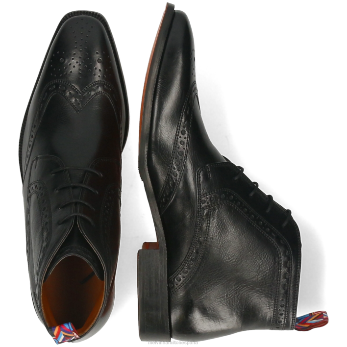 Jeff 7 hombres Melvin & Hamilton negro JRT46 botines