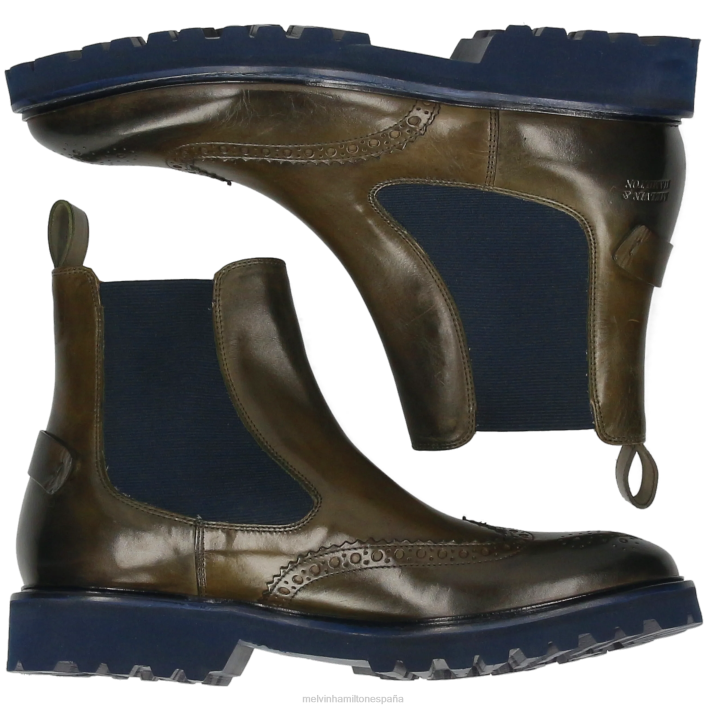 Mateo 49 hombres Melvin & Hamilton caqui JRT482 botines