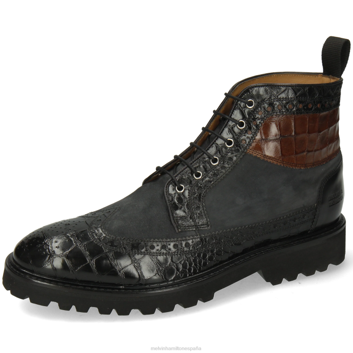 Mateo 9 hombres Melvin & Hamilton negro JRT464 botines