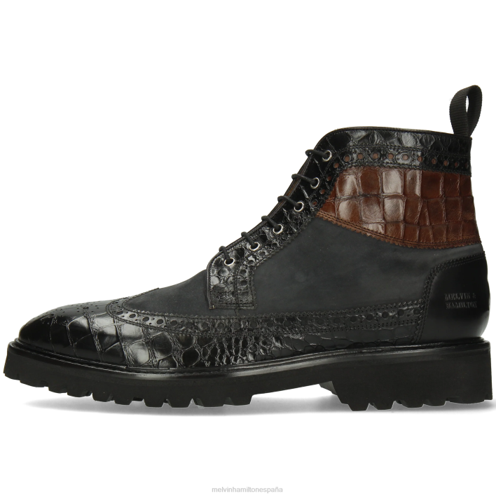 Mateo 9 hombres Melvin & Hamilton negro JRT464 botines
