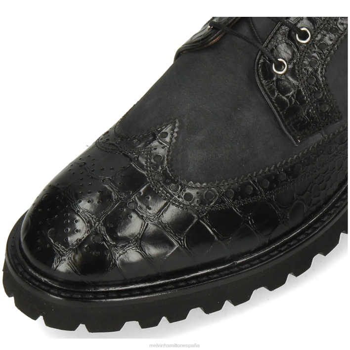 Mateo 9 hombres Melvin & Hamilton negro JRT464 botines