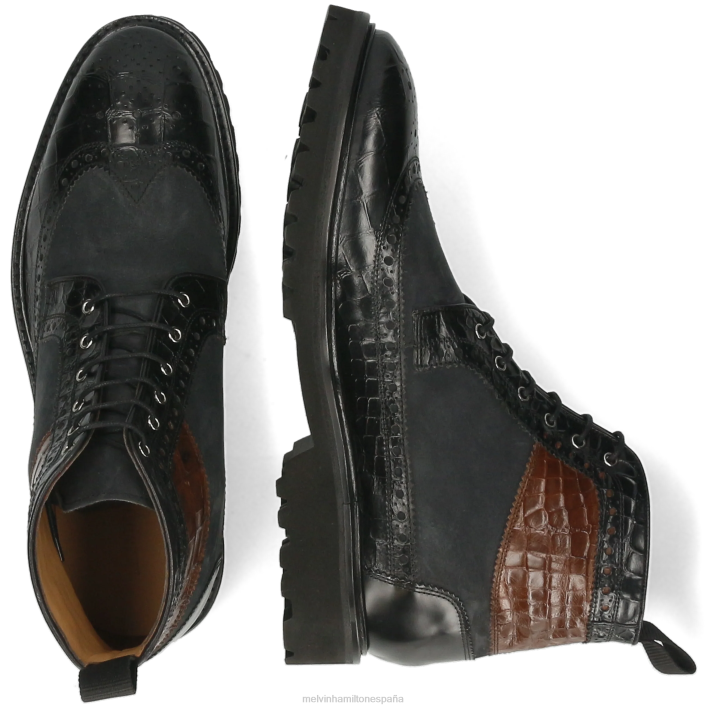 Mateo 9 hombres Melvin & Hamilton negro JRT464 botines