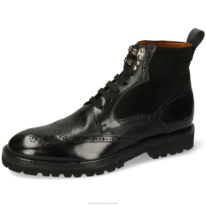 Trevor 34 hombres Melvin & Hamilton negro JRT462 botines