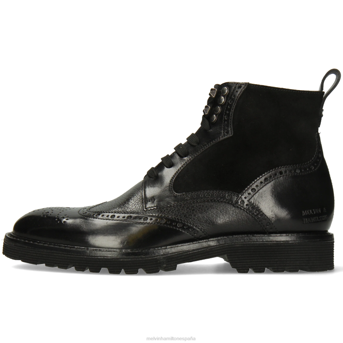 Trevor 34 hombres Melvin & Hamilton negro JRT462 botines