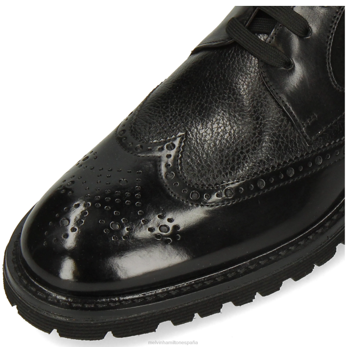 Trevor 34 hombres Melvin & Hamilton negro JRT462 botines