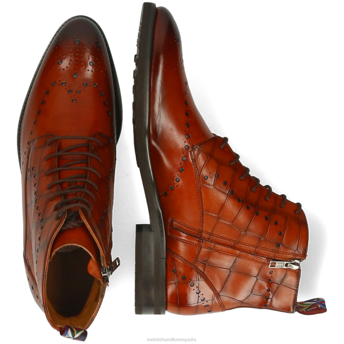 bobby 9 hombres Melvin & Hamilton naranja JRT489 botines