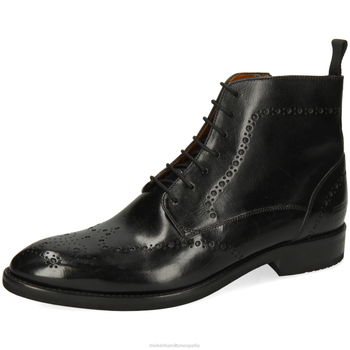 bobby 9 hombres Melvin & Hamilton negro JRT426 botines