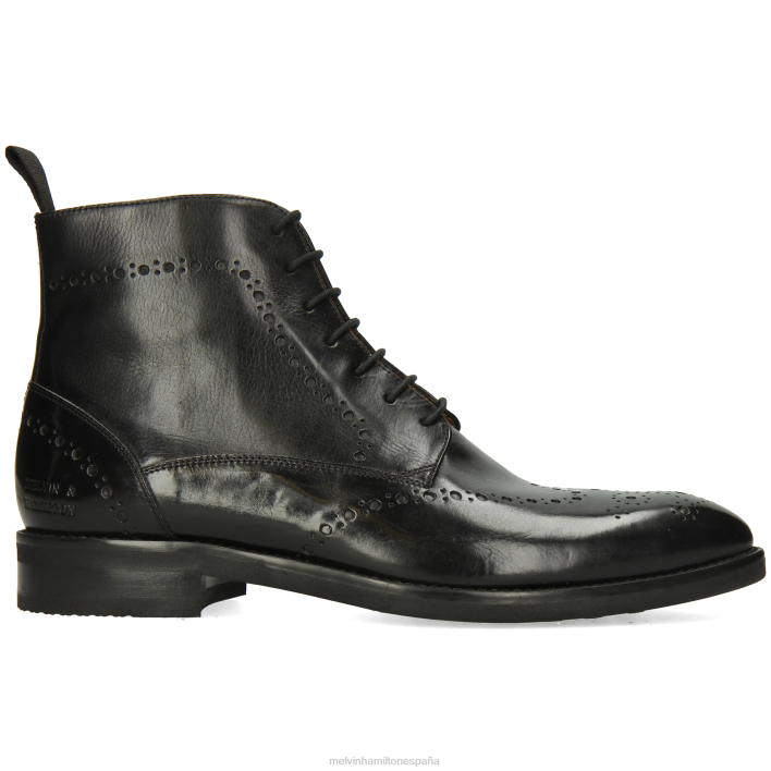 bobby 9 hombres Melvin & Hamilton negro JRT426 botines