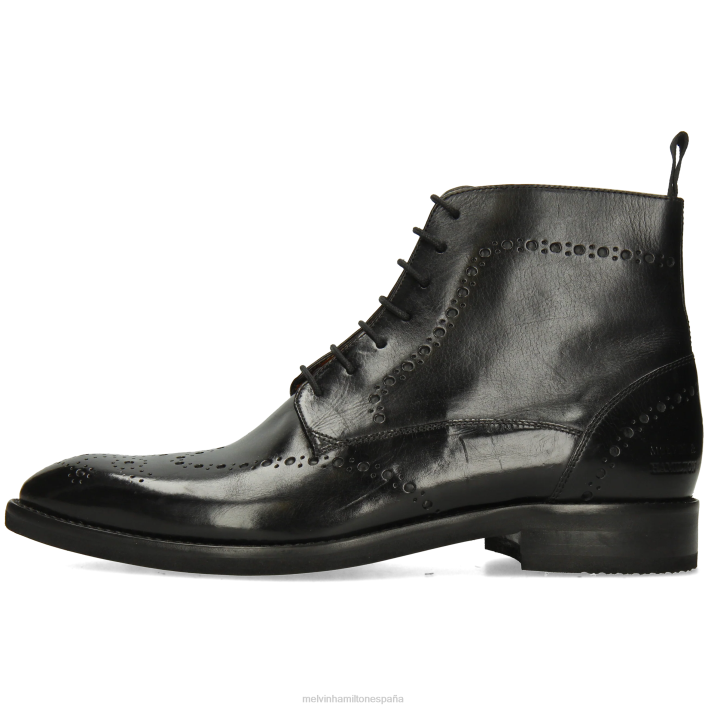 bobby 9 hombres Melvin & Hamilton negro JRT426 botines
