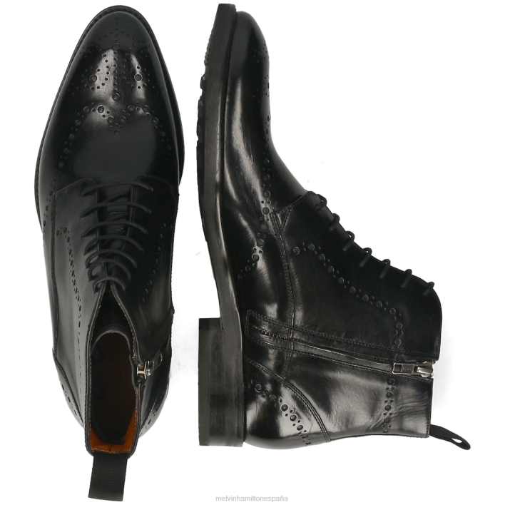 bobby 9 hombres Melvin & Hamilton negro JRT426 botines