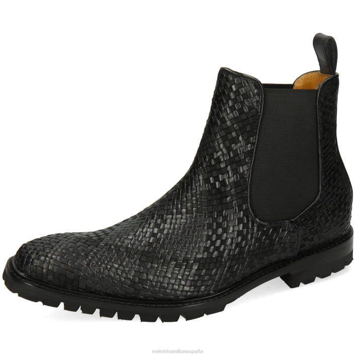 carlos 5 hombres Melvin & Hamilton negro JRT4122 botines