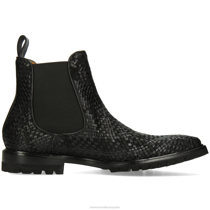 carlos 5 hombres Melvin & Hamilton negro JRT4122 botines