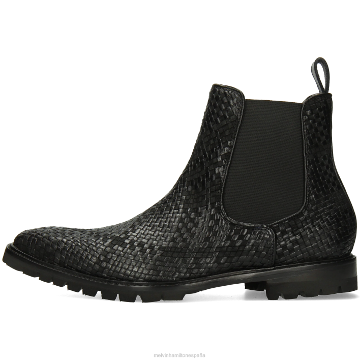 carlos 5 hombres Melvin & Hamilton negro JRT4122 botines