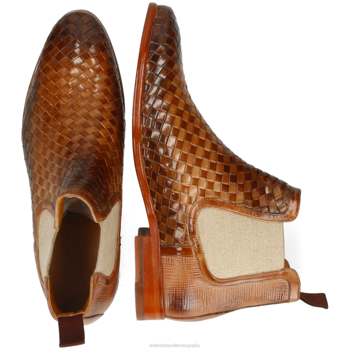 clavo 6 hombres Melvin & Hamilton marrón claro JRT414 botines