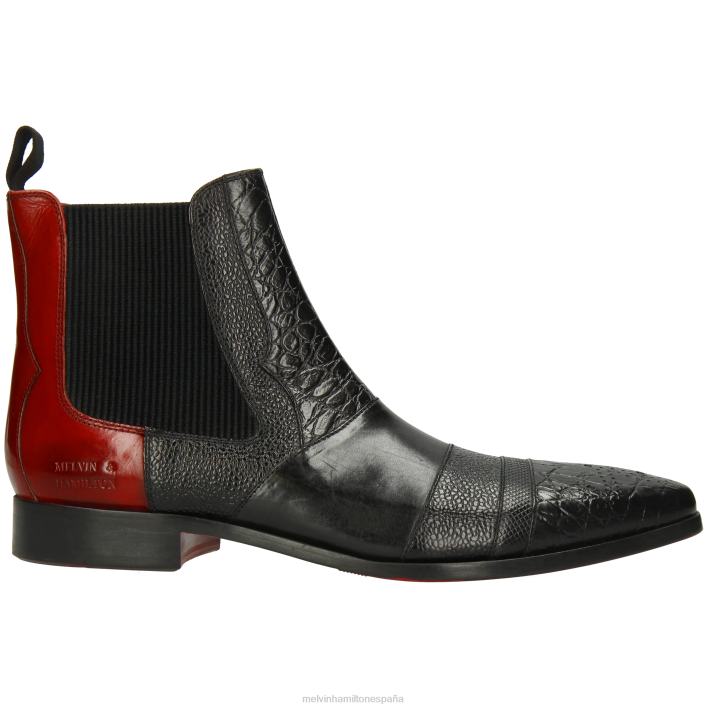 elvis 12 hombres Melvin & Hamilton negro JRT411 botines