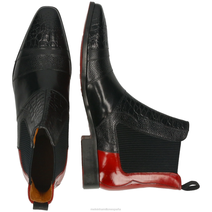 elvis 12 hombres Melvin & Hamilton negro JRT411 botines