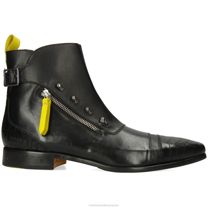 elvis 25 hombres Melvin & Hamilton negro JRT41 botines