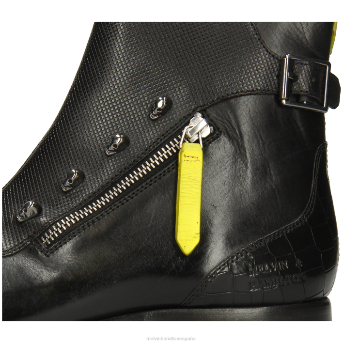 elvis 25 hombres Melvin & Hamilton negro JRT41 botines