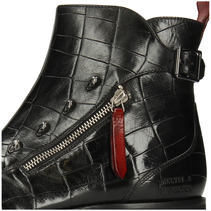 elvis 25 hombres Melvin & Hamilton negro JRT484 botines