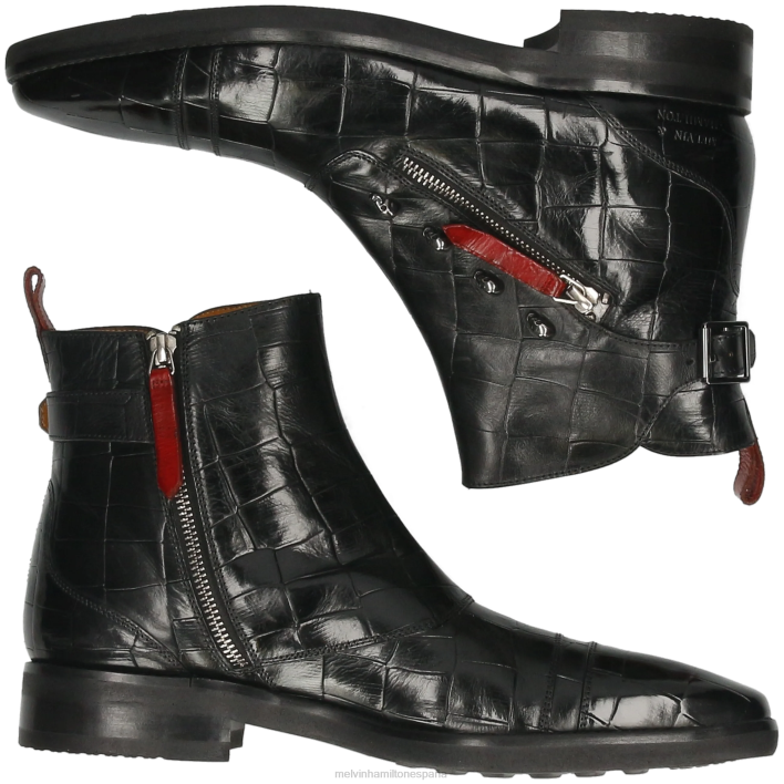 elvis 25 hombres Melvin & Hamilton negro JRT484 botines