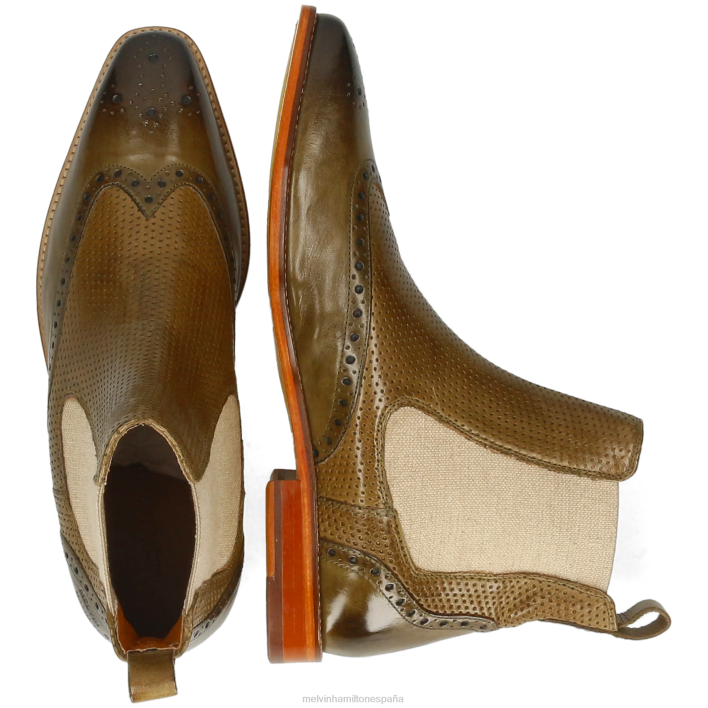 Álex 9 hombres Melvin & Hamilton caqui JRT448 botines