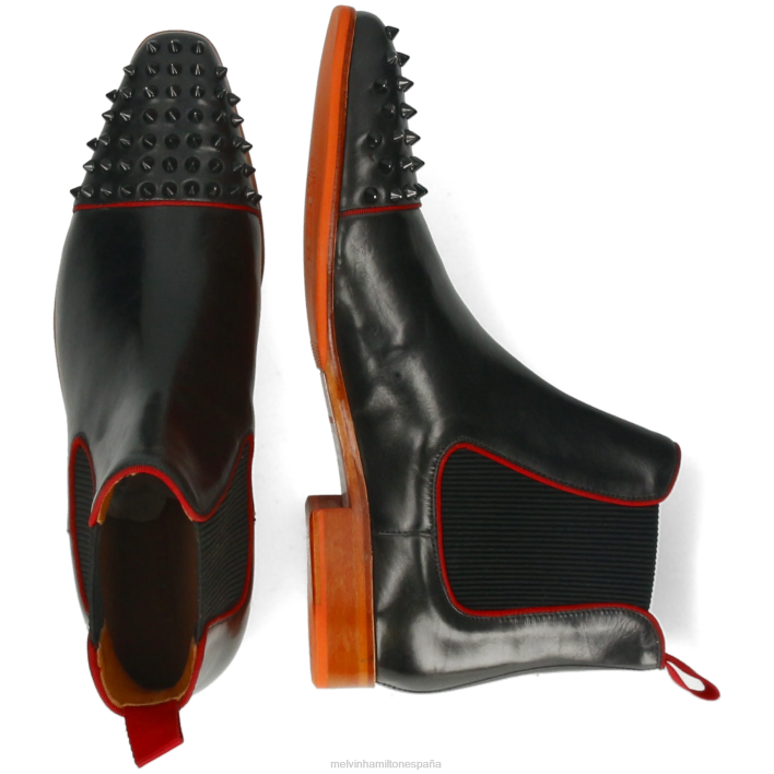 luis 57 hombres Melvin & Hamilton negro JRT48 botines