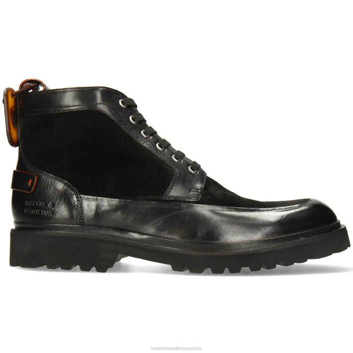 perforar 23 hombres Melvin & Hamilton negro JRT441 botines