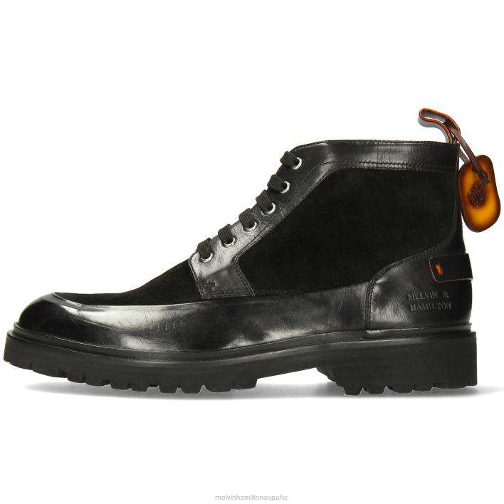 perforar 23 hombres Melvin & Hamilton negro JRT441 botines