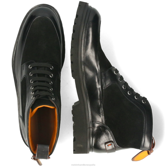 perforar 23 hombres Melvin & Hamilton negro JRT441 botines