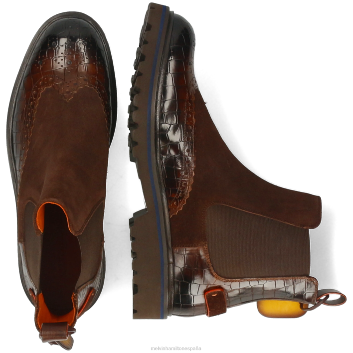 perforar 26 hombres Melvin & Hamilton marrón JRT4101 botines