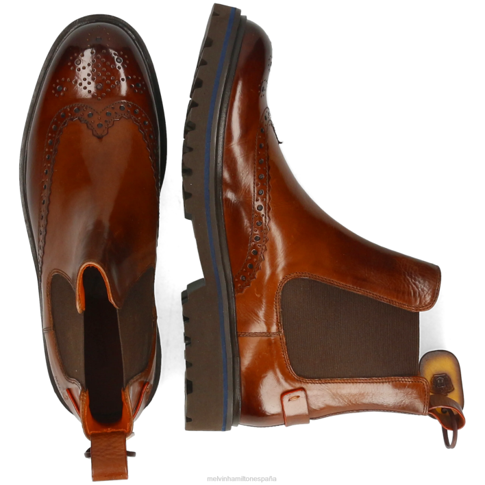 perforar 26 hombres Melvin & Hamilton marrón JRT446 botines