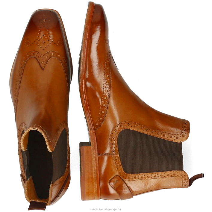 vínculo 3 hombres Melvin & Hamilton marrón JRT437 botines