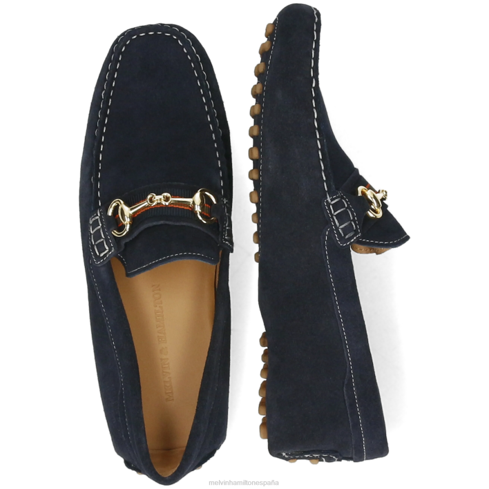 Nelson 16 hombres Melvin & Hamilton azul JRT4314 mocasines