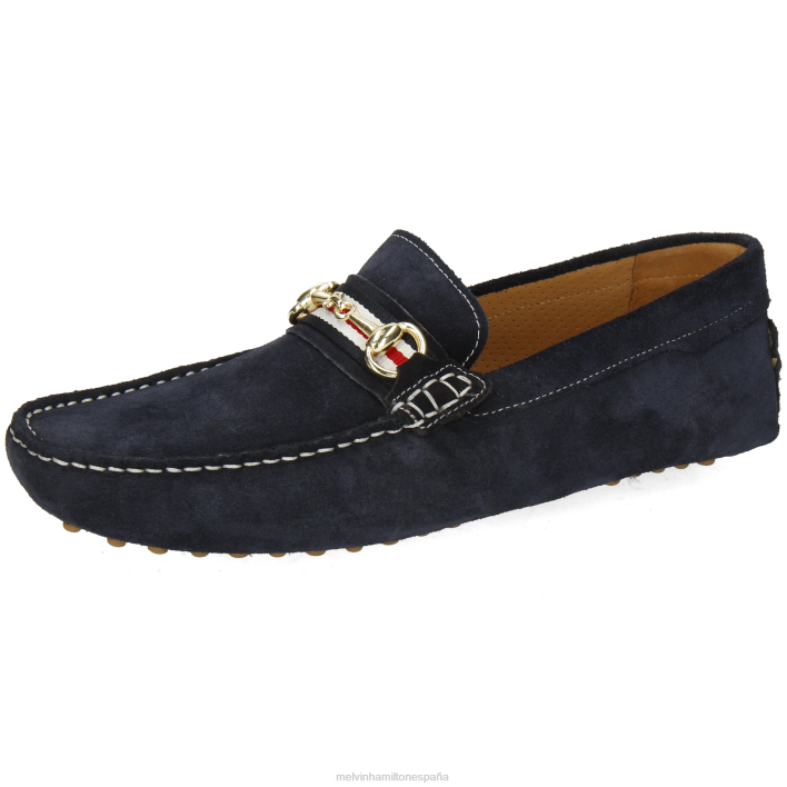 Nelson 16 hombres Melvin & Hamilton azul JRT4315 mocasines