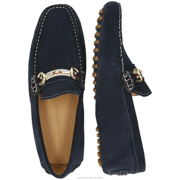 Nelson 16 hombres Melvin & Hamilton azul JRT4315 mocasines