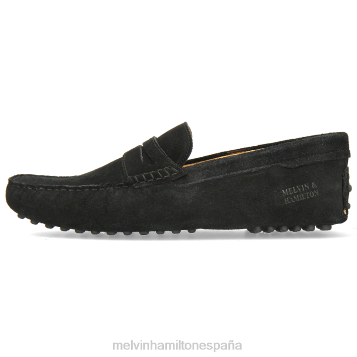 Nelson 2 hombres Melvin & Hamilton negro JRT4308 mocasines