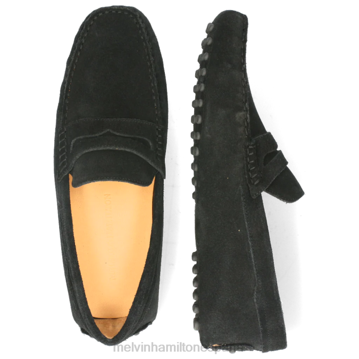 Nelson 2 hombres Melvin & Hamilton negro JRT4308 mocasines