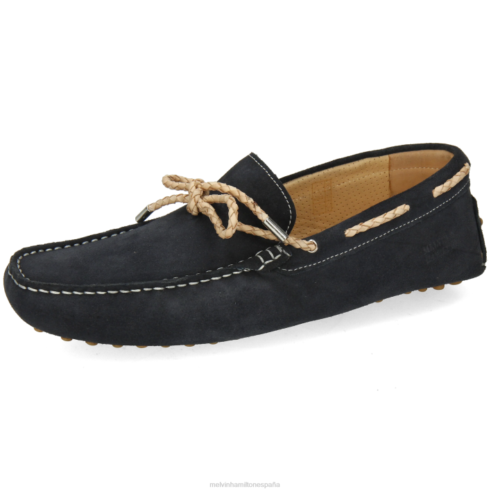 Nelson 3 hombres Melvin & Hamilton azul JRT4306 mocasines