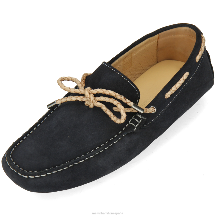Nelson 3 hombres Melvin & Hamilton azul JRT4306 mocasines