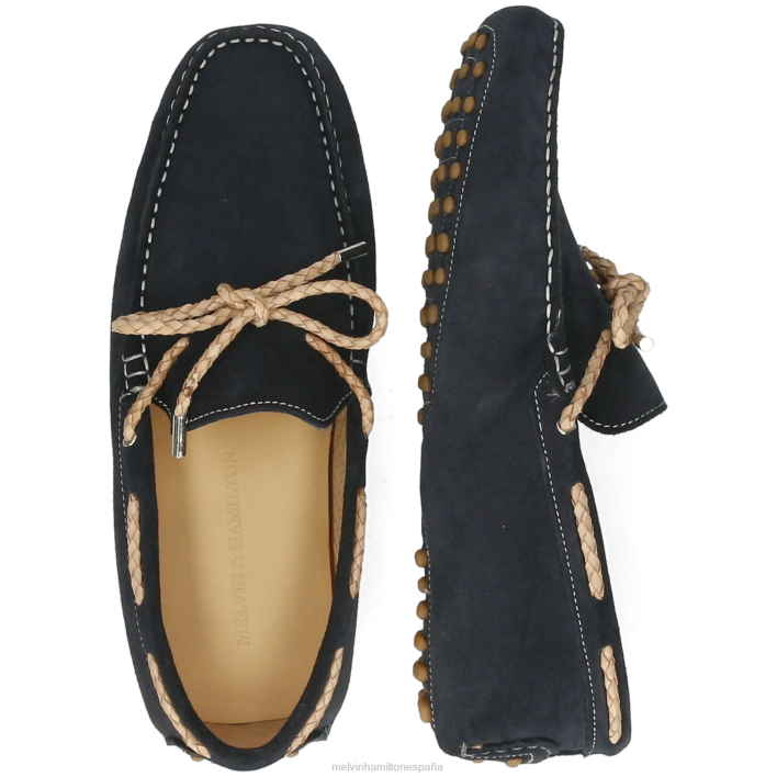 Nelson 3 hombres Melvin & Hamilton azul JRT4306 mocasines