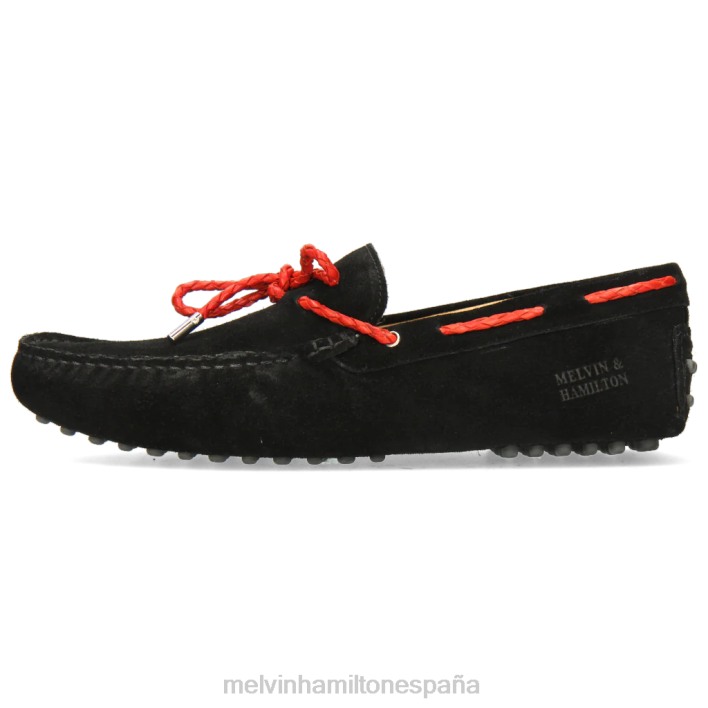Nelson 3 hombres Melvin & Hamilton negro JRT4321 mocasines