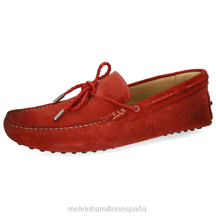 Nelson 3 hombres Melvin & Hamilton rojo JRT4304 mocasines