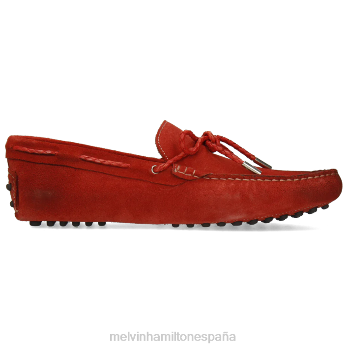 Nelson 3 hombres Melvin & Hamilton rojo JRT4304 mocasines