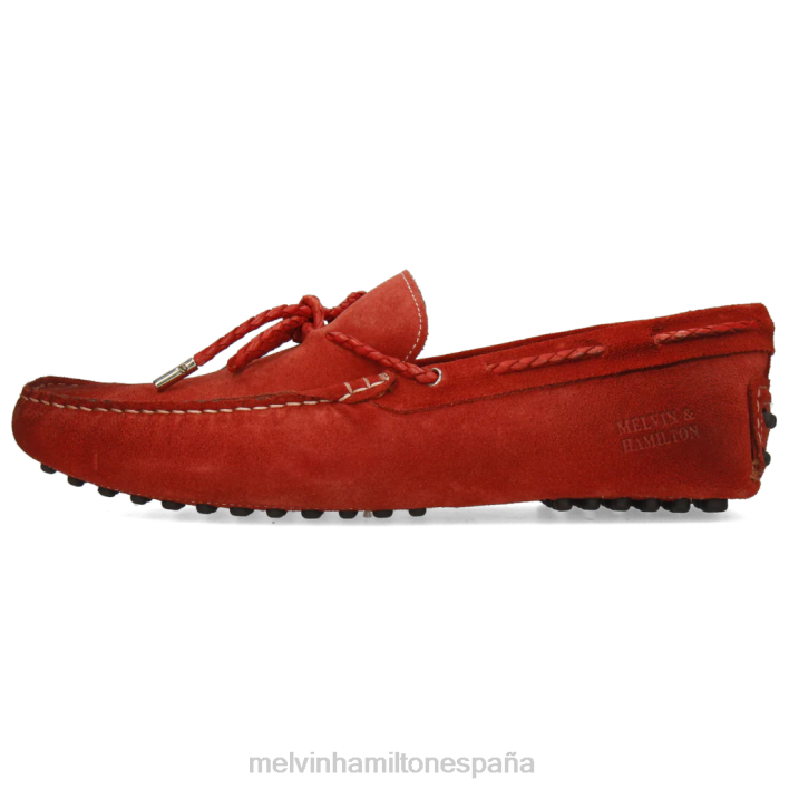 Nelson 3 hombres Melvin & Hamilton rojo JRT4304 mocasines