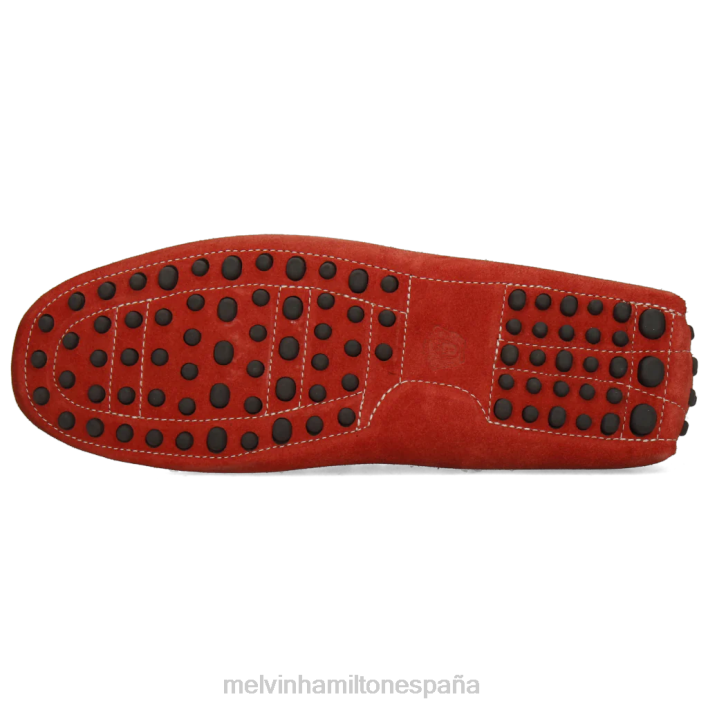 Nelson 3 hombres Melvin & Hamilton rojo JRT4304 mocasines