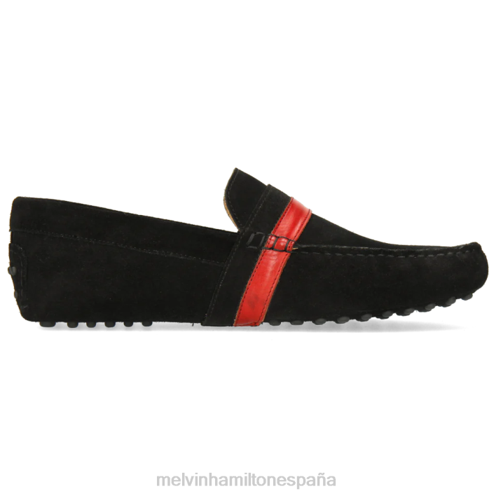 Nelson 6 hombres Melvin & Hamilton negro JRT4313 mocasines